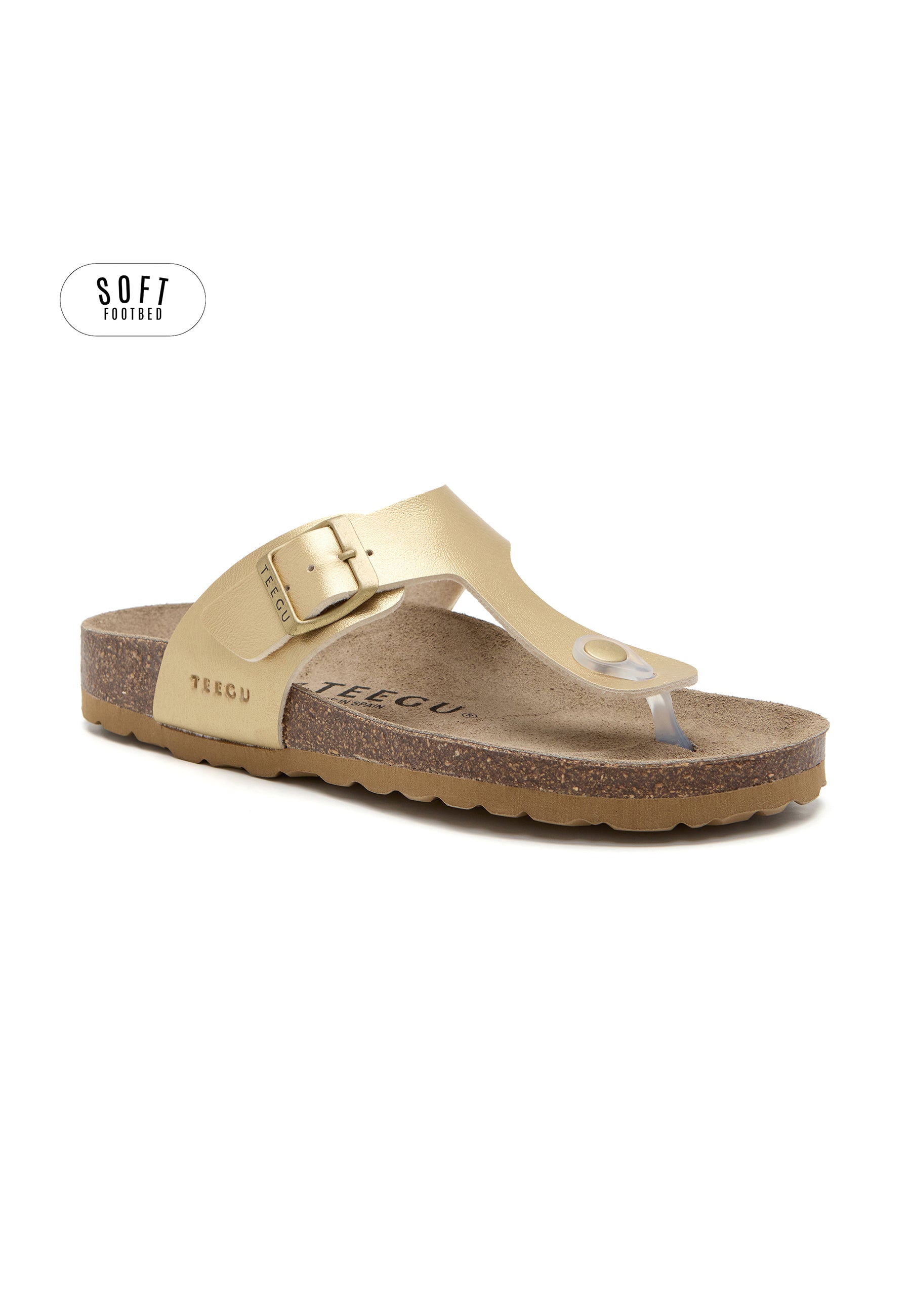 Sandalias Planta Soft - Dorado