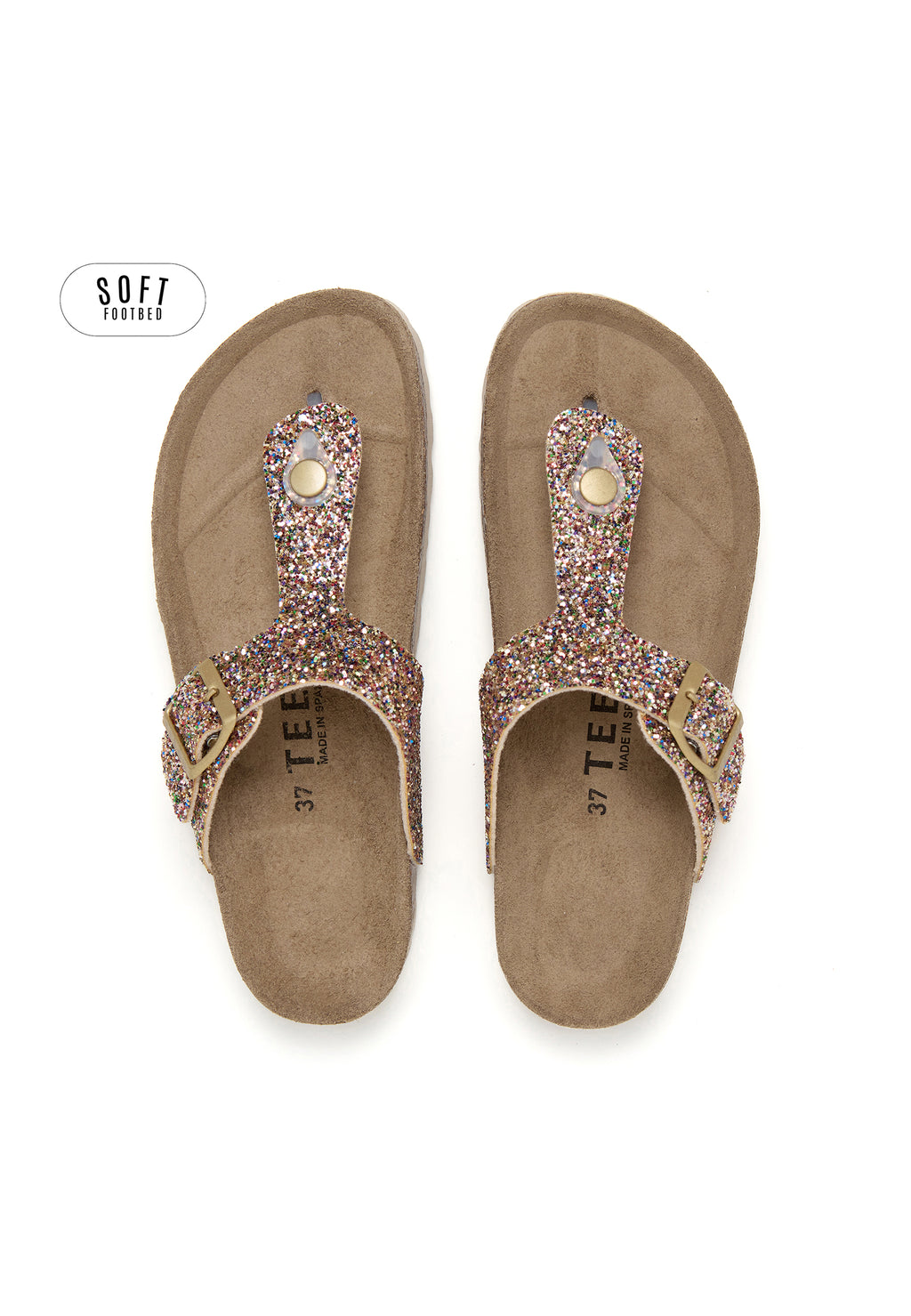 Sandalias Planta Soft - Dorado