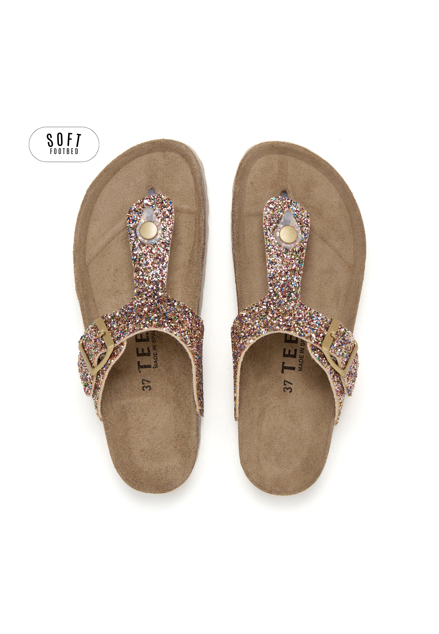 Sandalias Planta Soft - Dorado