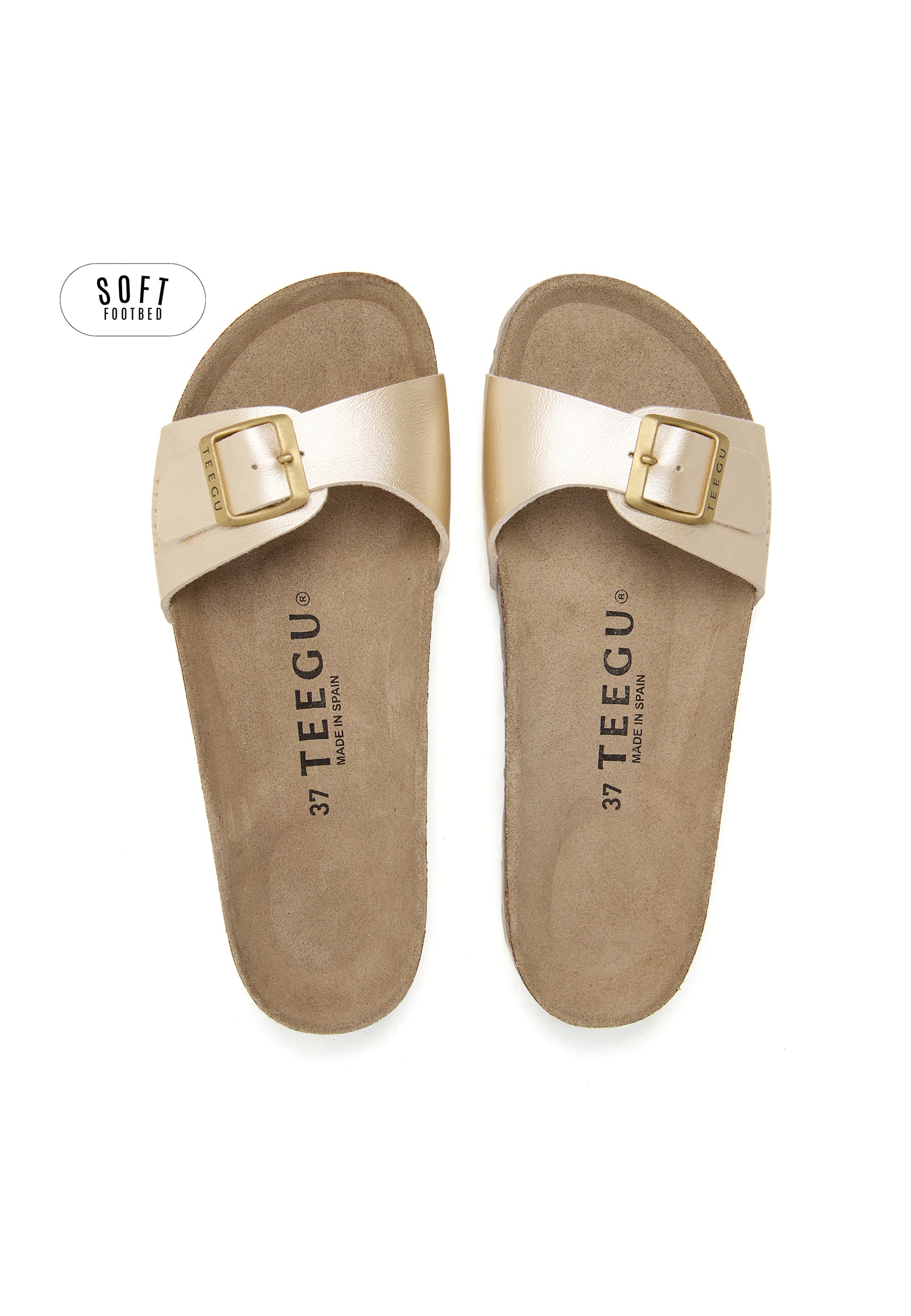 Sandalias Planta Soft - Dorado