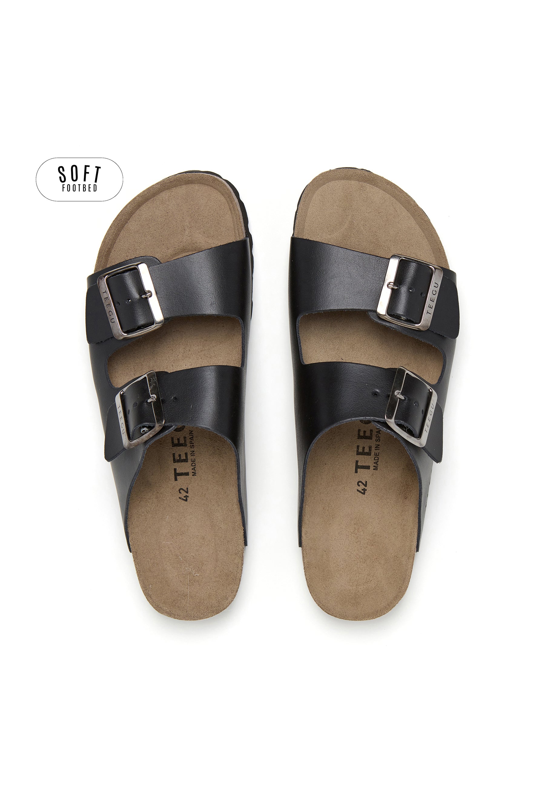 Planta Soft Sandals - Black