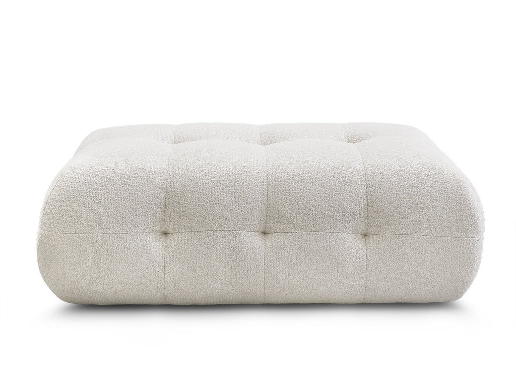 Large Laura Pouffe in Mottled Fabric