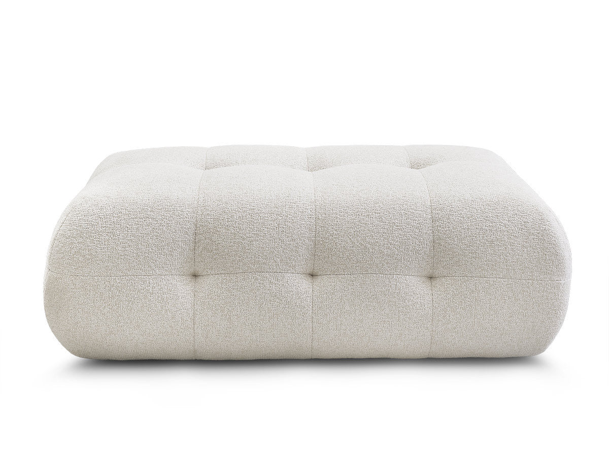 Large Laura Pouffe in Mottled Fabric