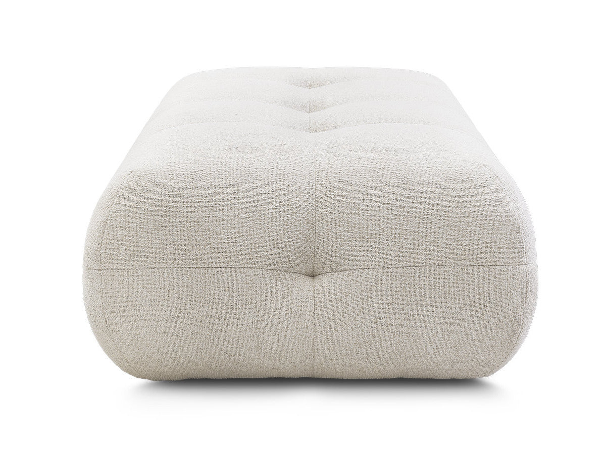 Large Laura Pouffe in Mottled Fabric