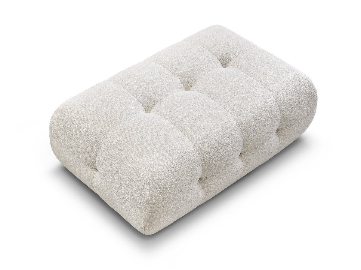 Large Laura Pouffe in Mottled Fabric