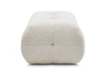Small Laura Ottoman in Mottled Fabric