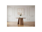 Gaston - Table À Manger Ronde - Placage Chêne