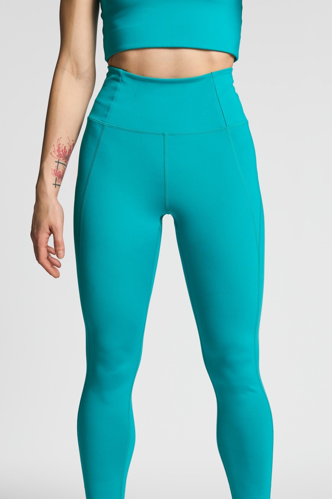 Leggings - Compressive High Rise - Peacock