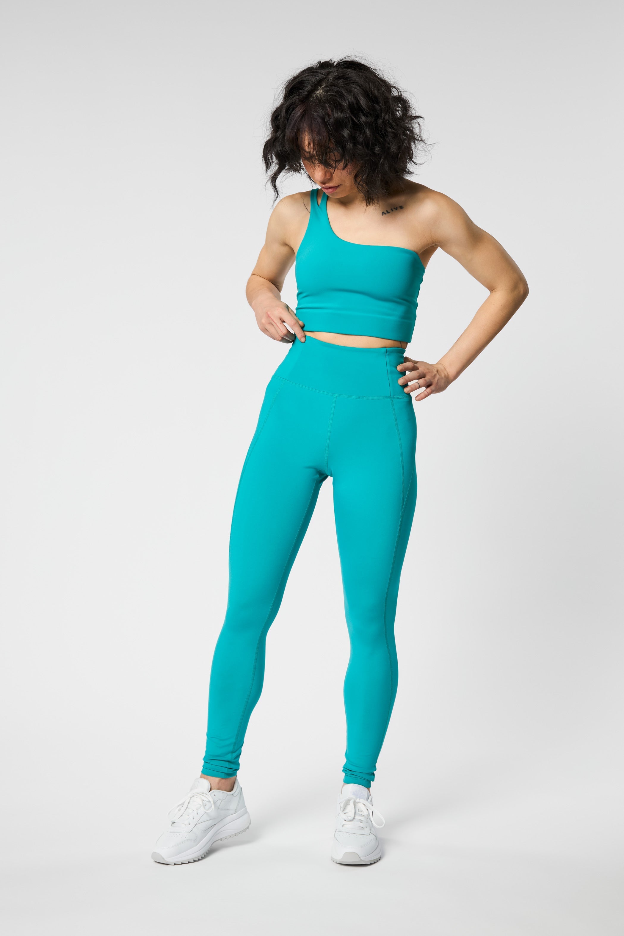 Leggings - Compressive High Rise - Peacock
