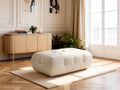 Large Laura Pouffe in Mottled Fabric