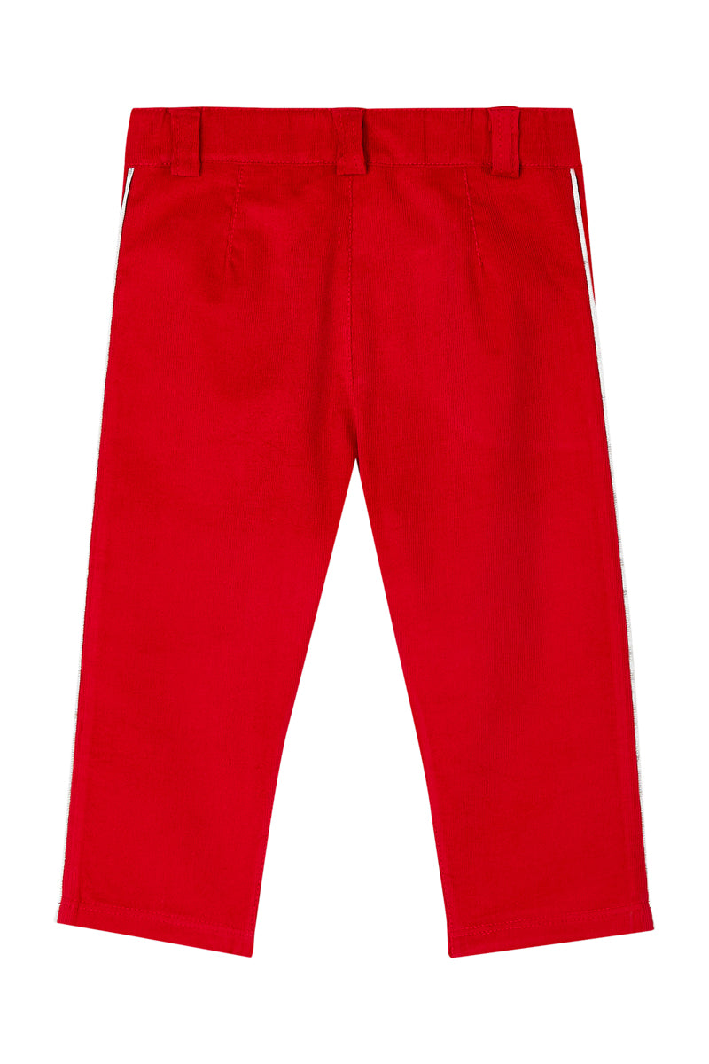 Velvet Trousers - Red - Baby Boy