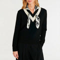 Pull - Noir Et Blanc Casse - Femme