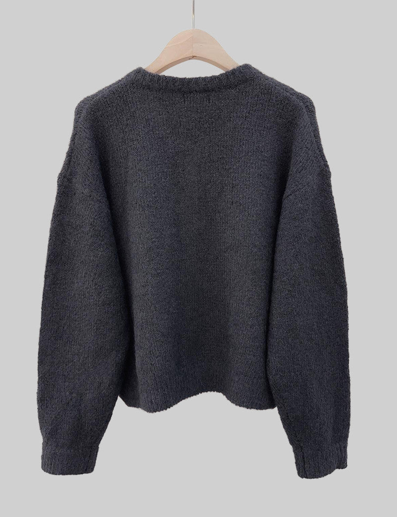 Strickjacke Anthrazit Sami