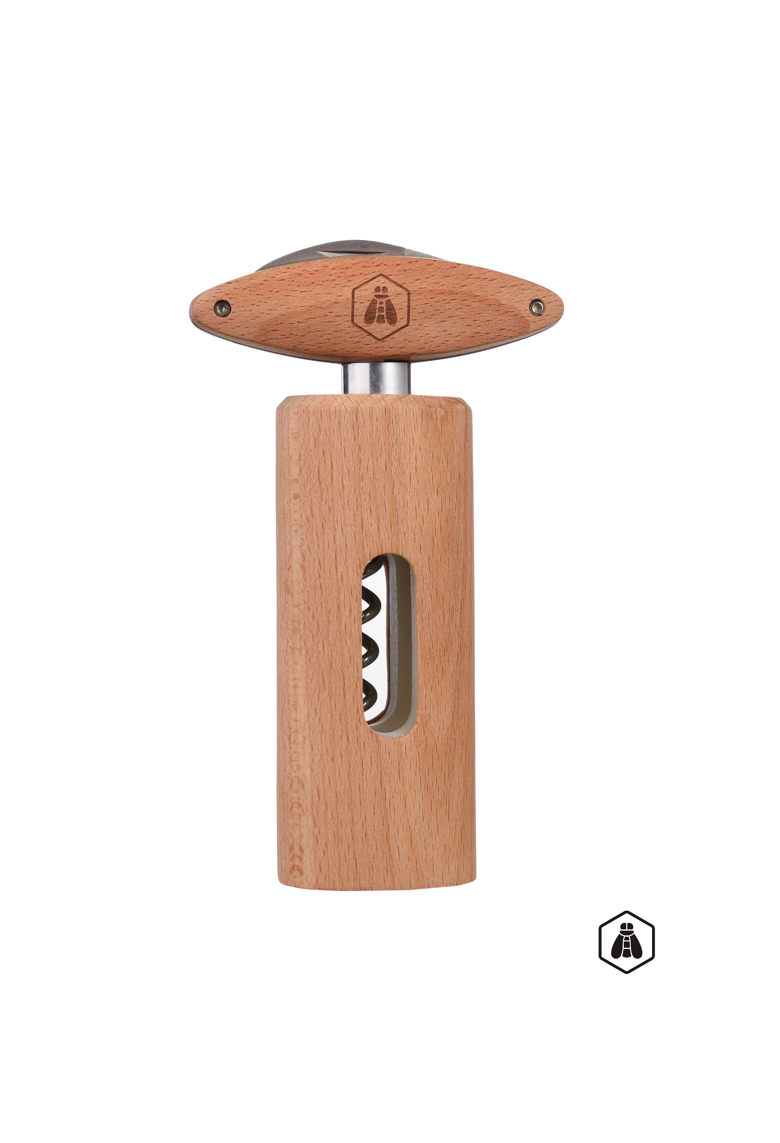 Tire Bouchon Avec Poignée Rotative En Bois