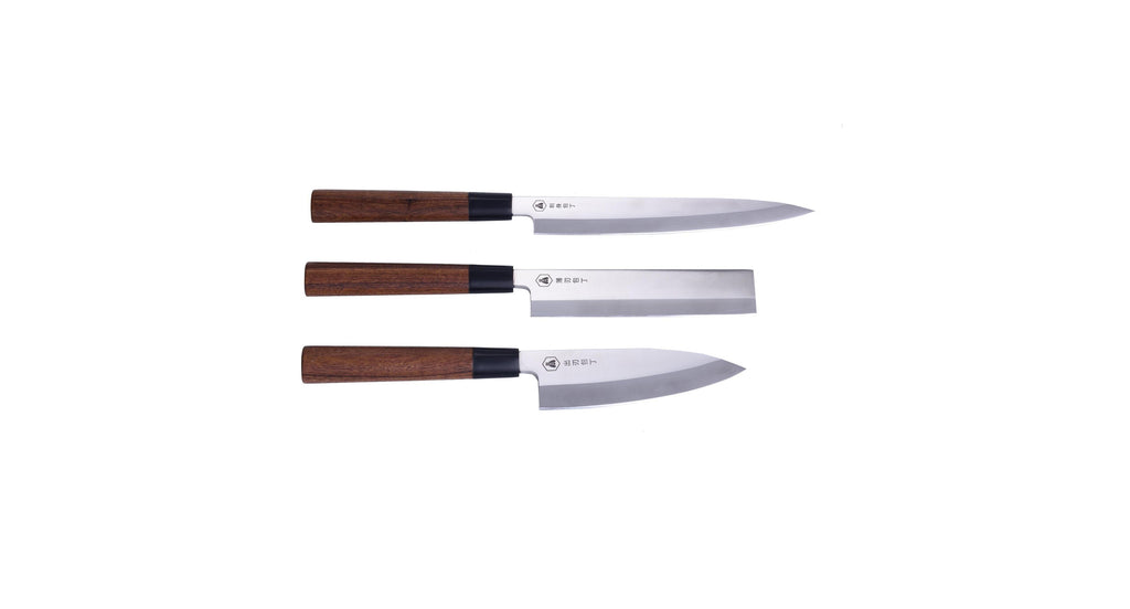 Juego de cuchillos de cocina japoneses