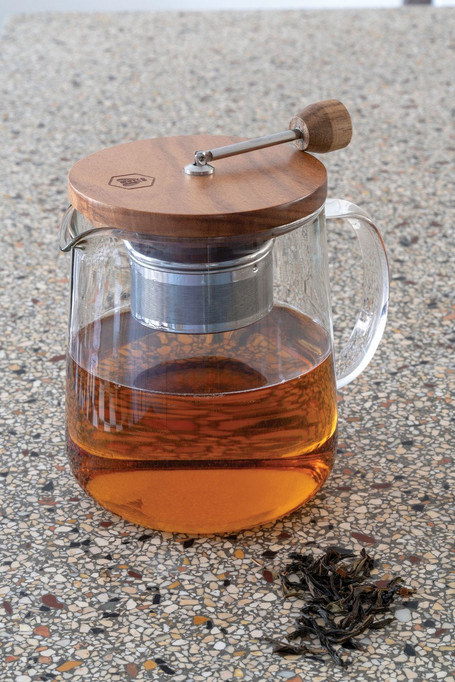 Teapot With Wooden Lid And Removable Infuser 1L