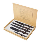 Coffret De 5 Couteaux À Découper - Manche Wengé