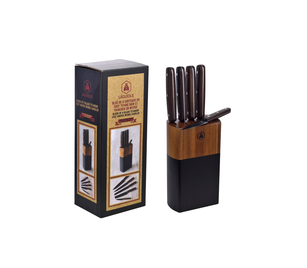 Set de 5 Piezas - Cuchillos de Cocina - Titanio