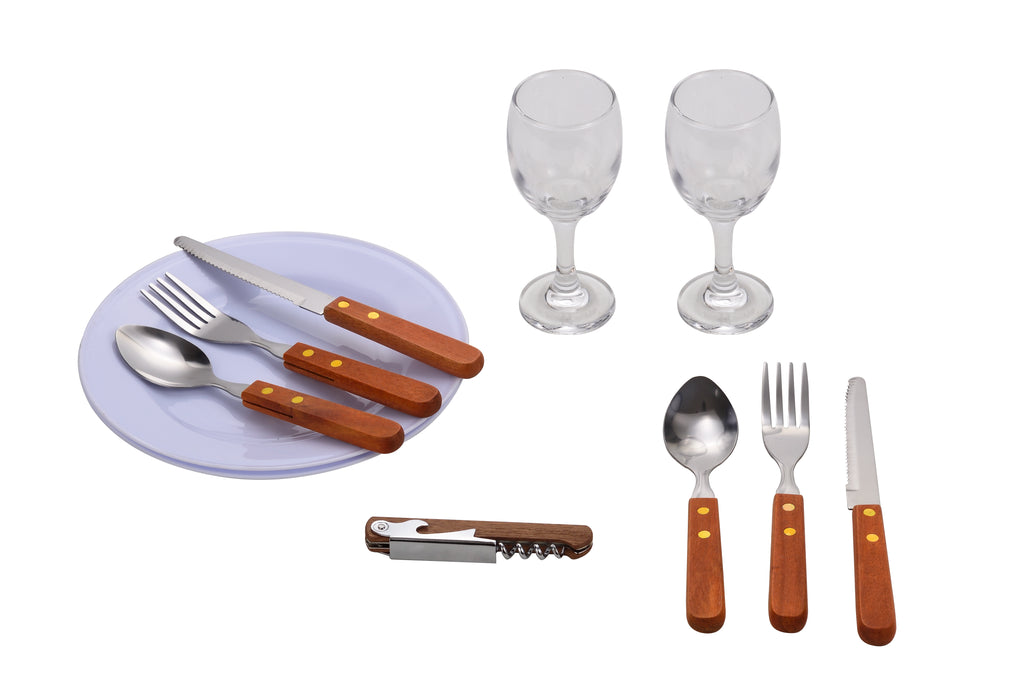 Cesta de picnic más fresca para 2 personas - Marrón