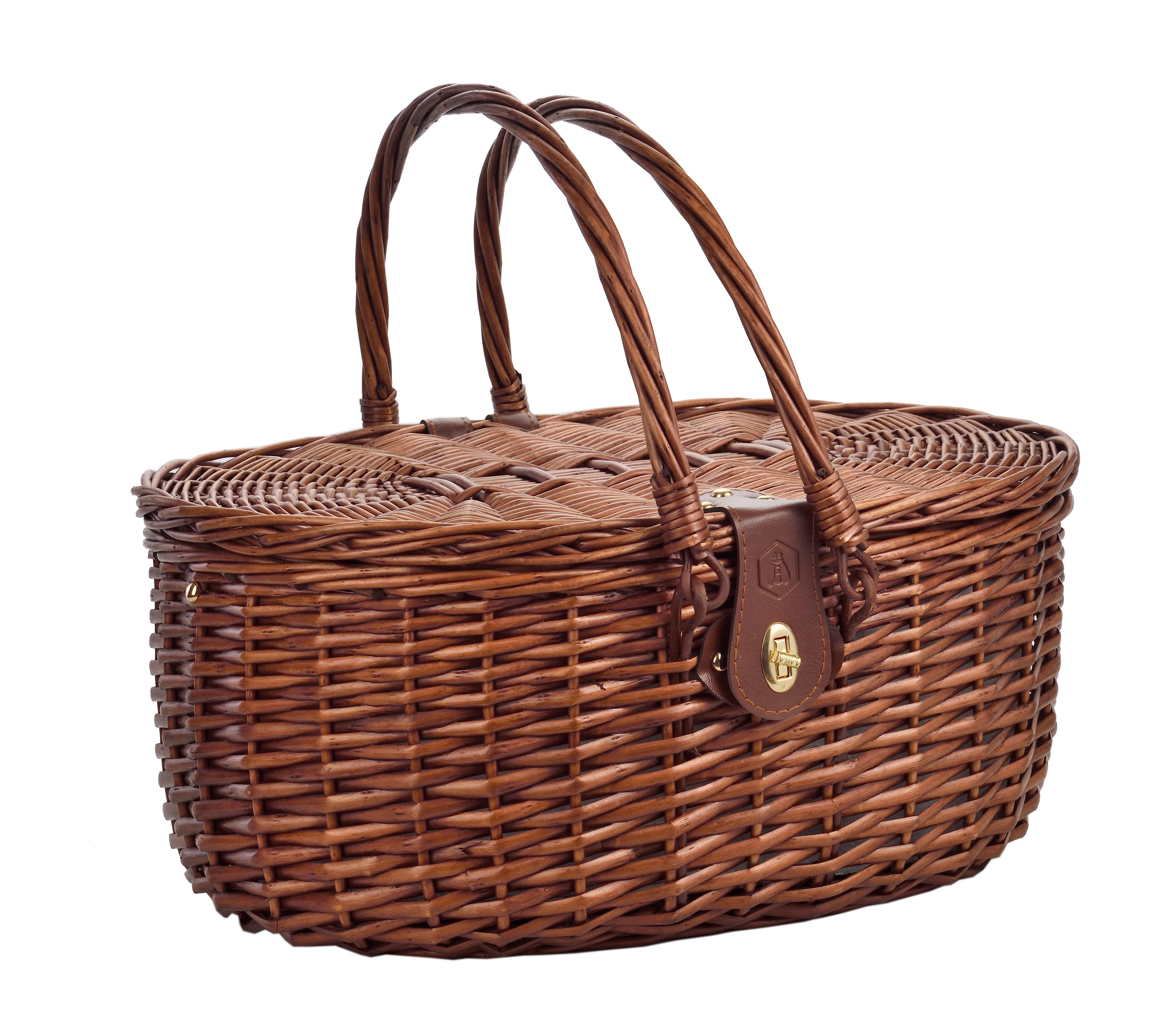 Cesta de picnic más fresca para 2 personas - Marrón