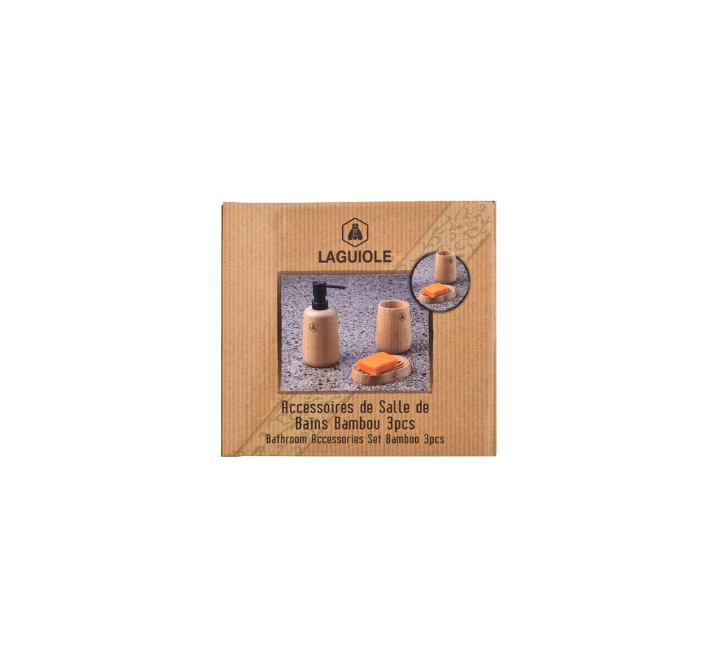 Juego de baño de 3 piezas - Bambú
