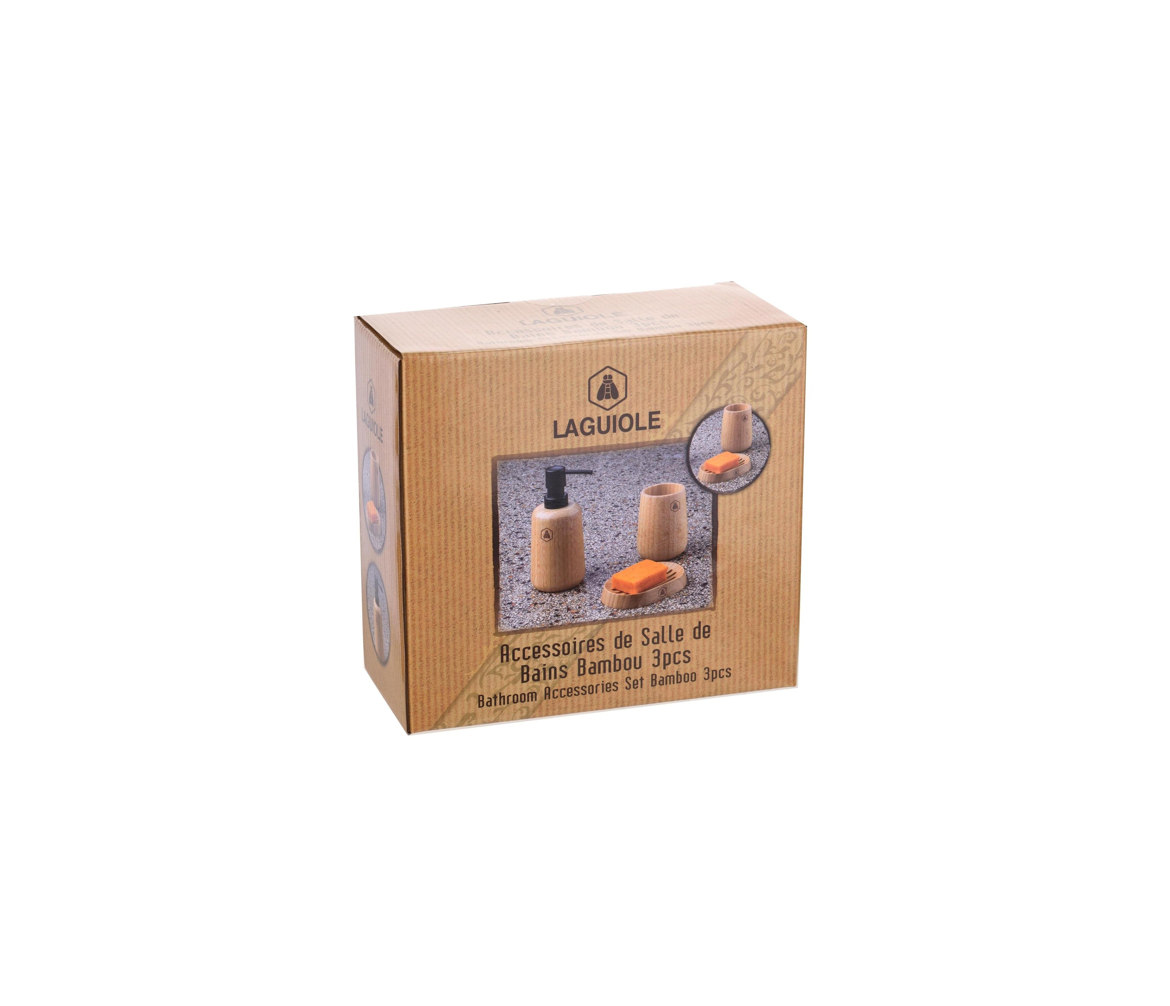 Juego de baño de 3 piezas - Bambú