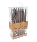 Set of 6 Knives and 6 Forks - Walnut Wood Handle - LG Heritage