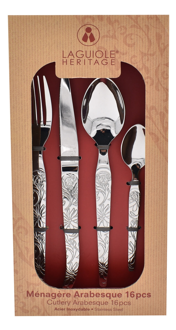 Heritage 16-Piece Arabesque Cutlery Set