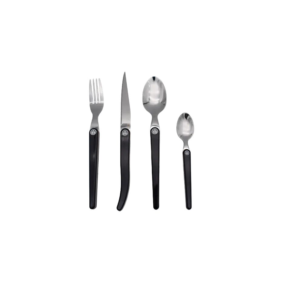 Ménagère Laguiole Héritage - Manche Carbone Abs - 16 Pièces