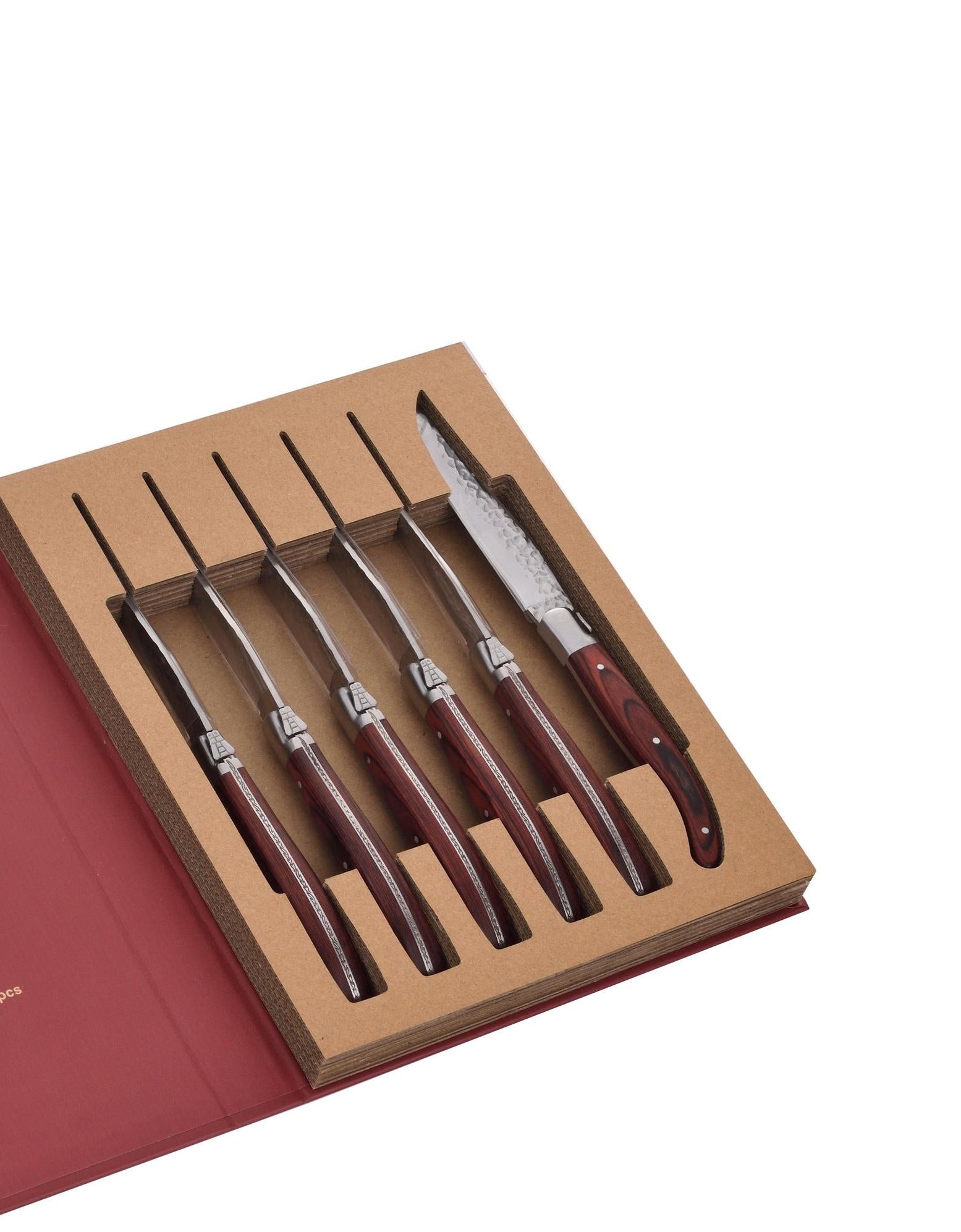 Estuche de 6 Cuchillos para Carne Pakkawood - LG Héritage