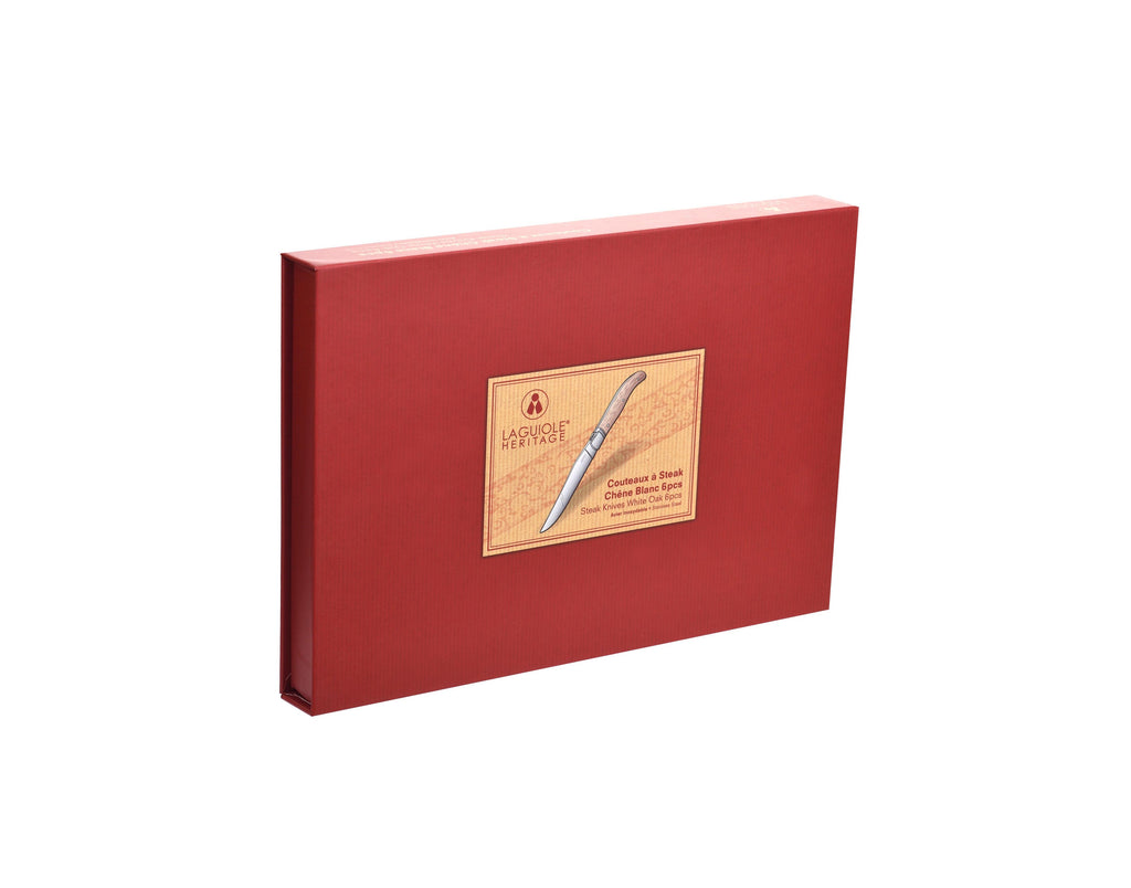 Coffret De 6 Couteaux À Steak - Chêne