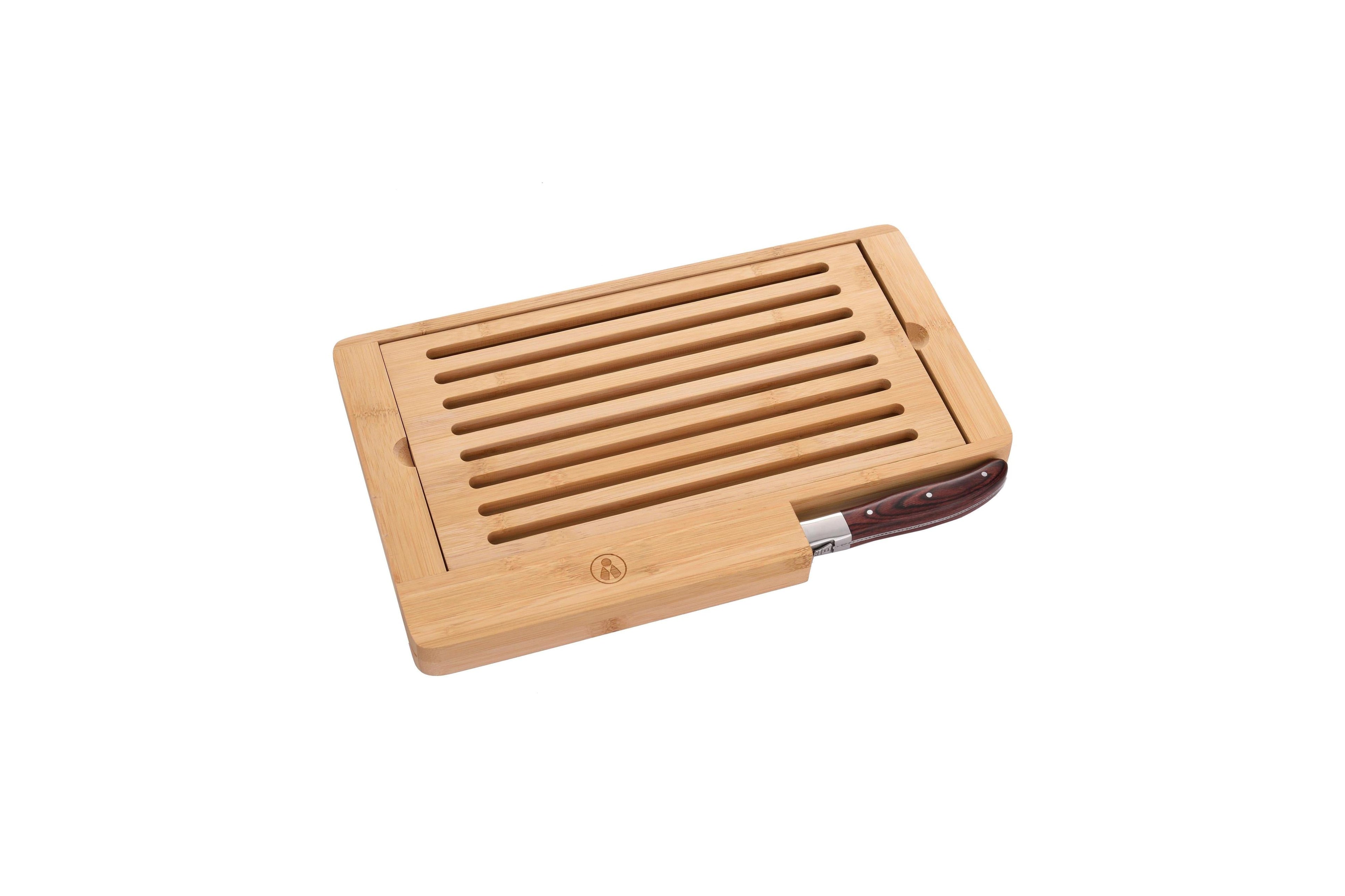 Bamboo Chopping Board with Bread Knife - LG Heritage