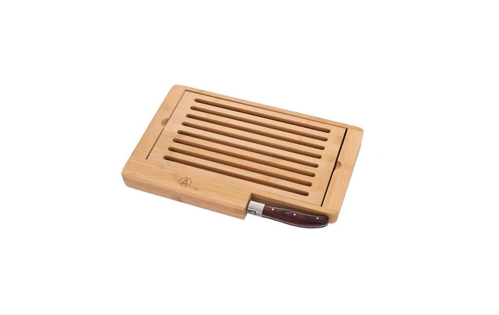 Bamboo Chopping Board with Bread Knife - LG Heritage