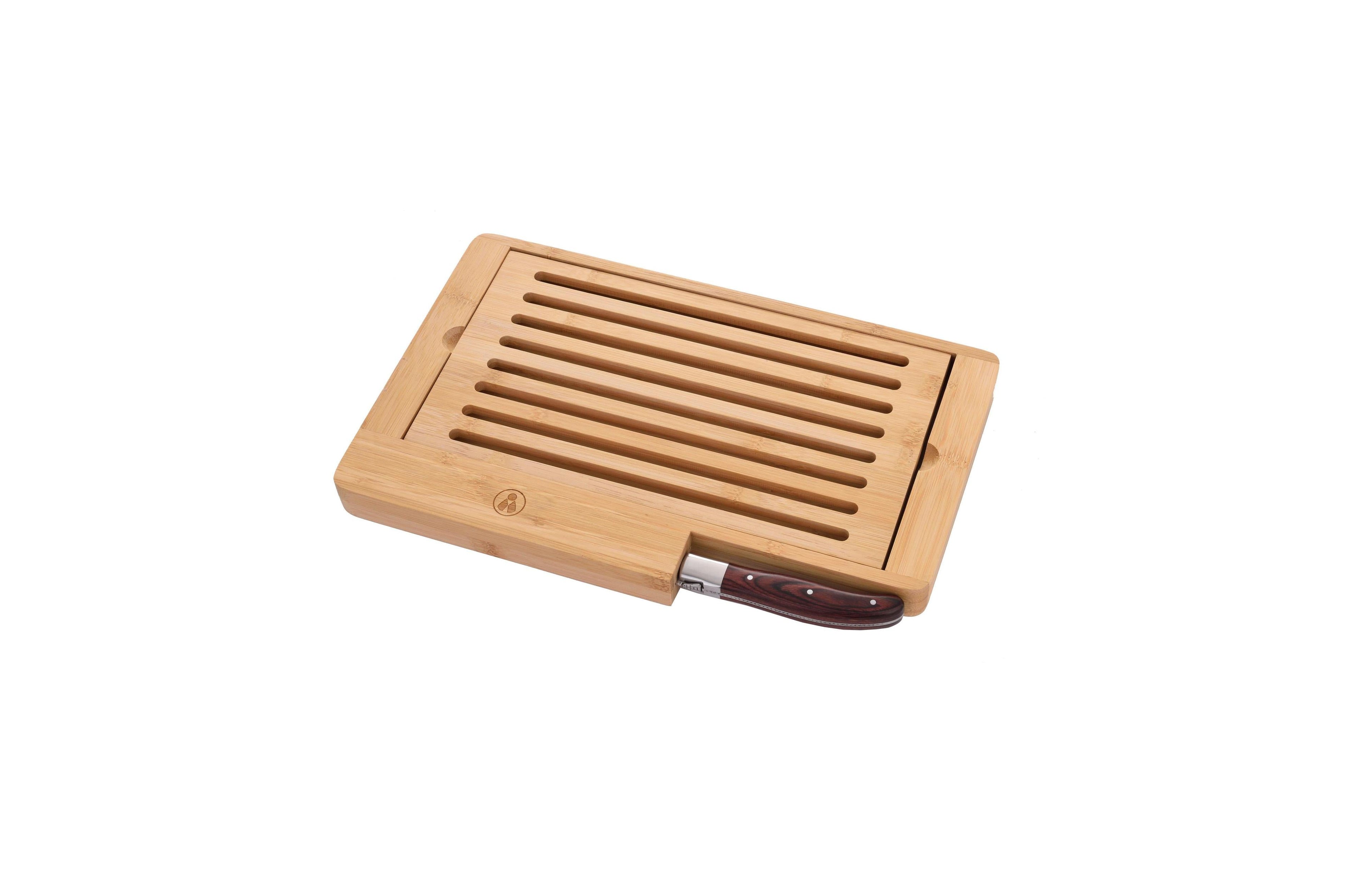Bamboo Chopping Board with Bread Knife - LG Heritage