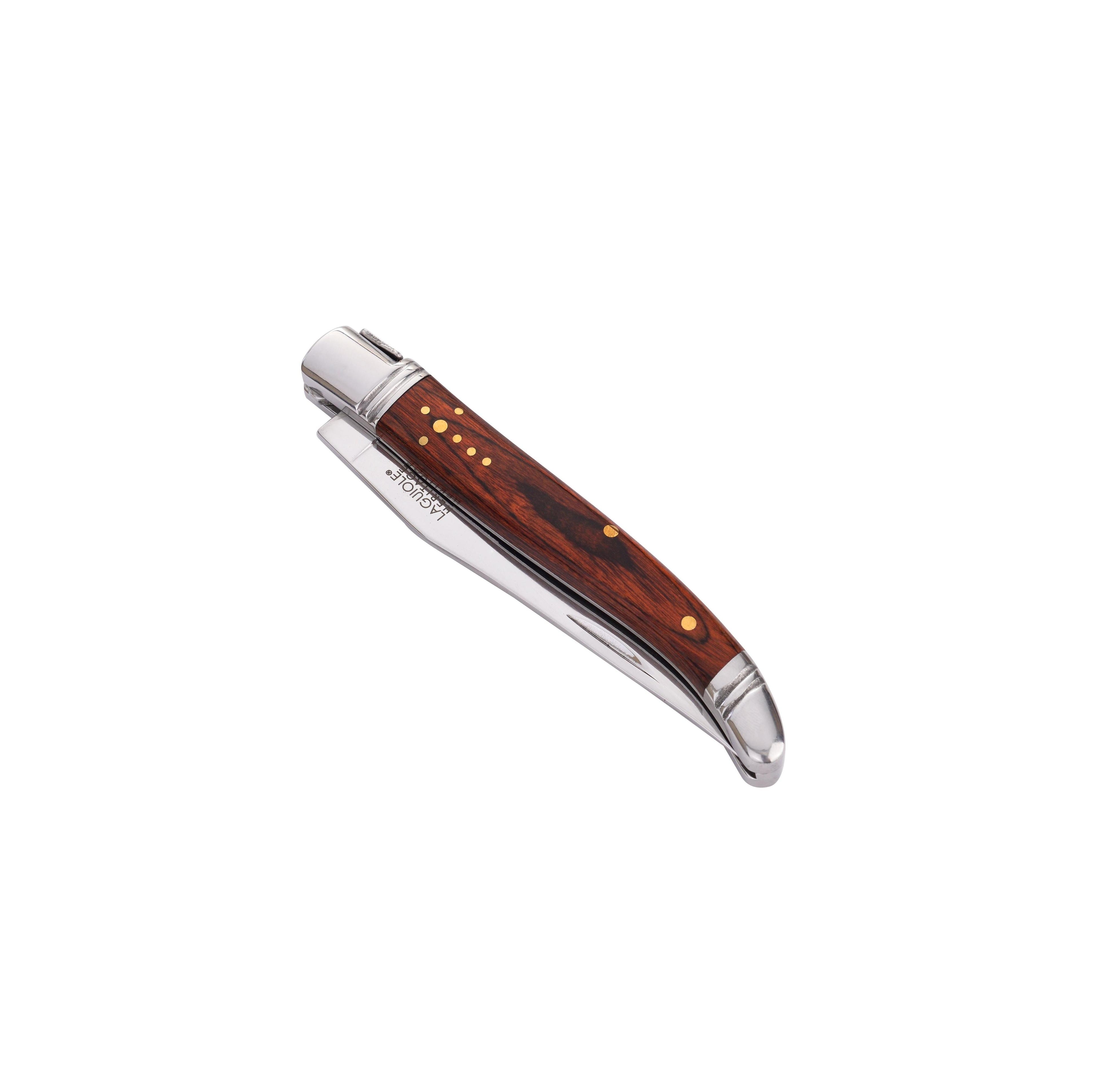 Cuchillo plegable y su estuche
