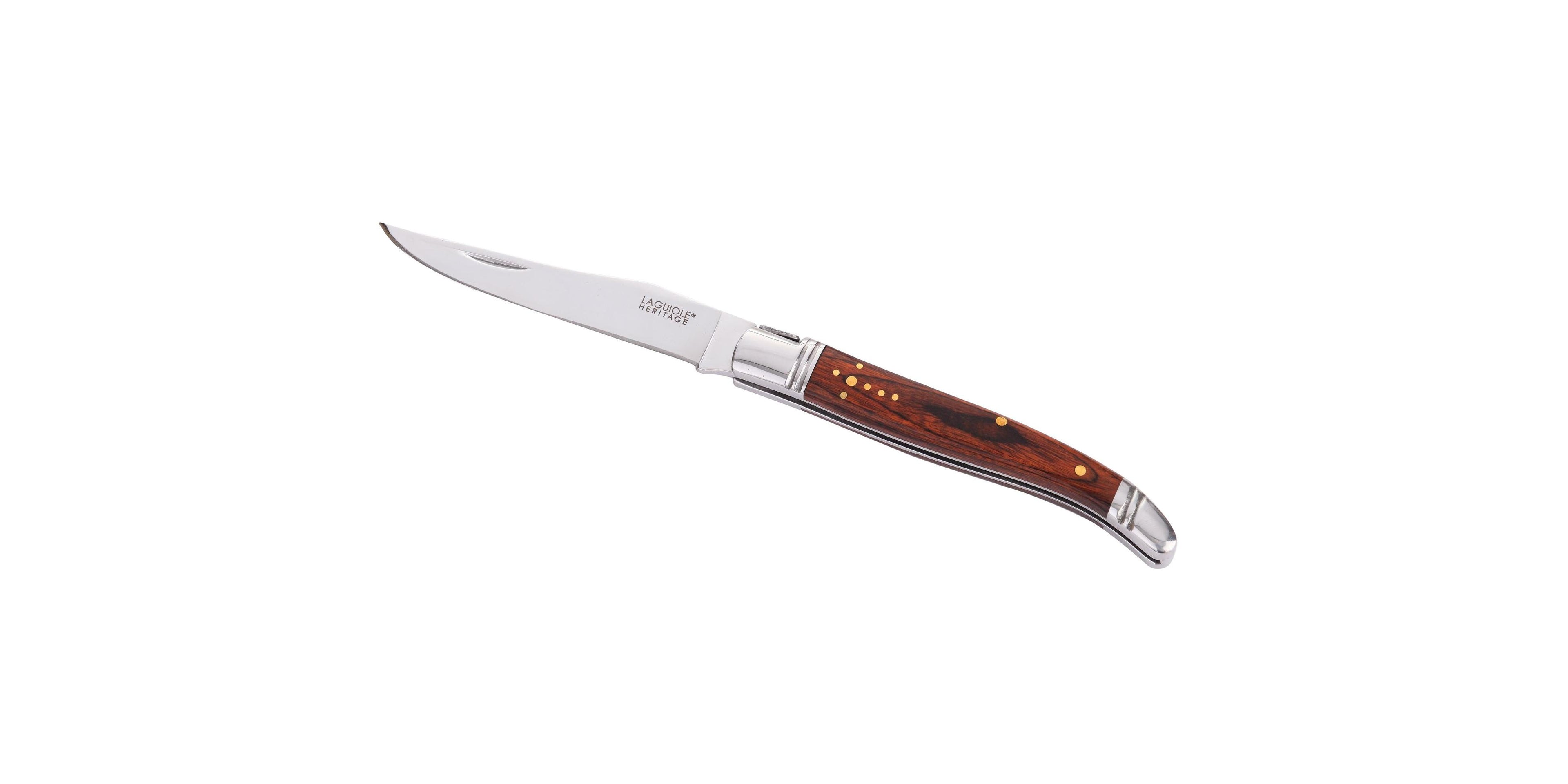 Cuchillo plegable y su estuche