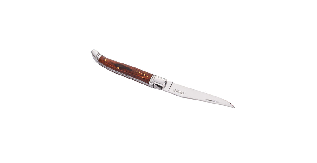 Cuchillo plegable y su estuche
