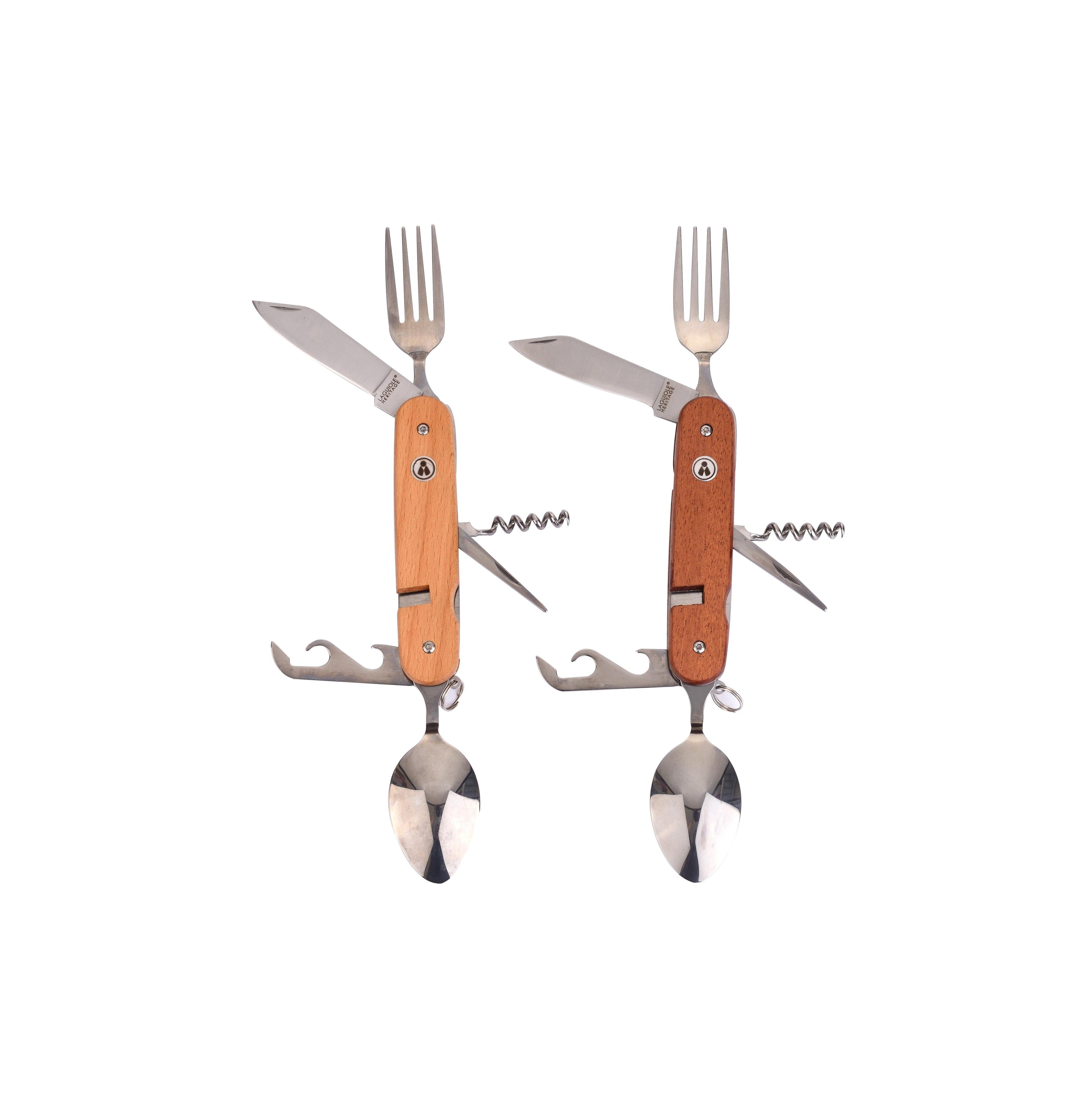 Folding Hiking Cutlery For 2 People