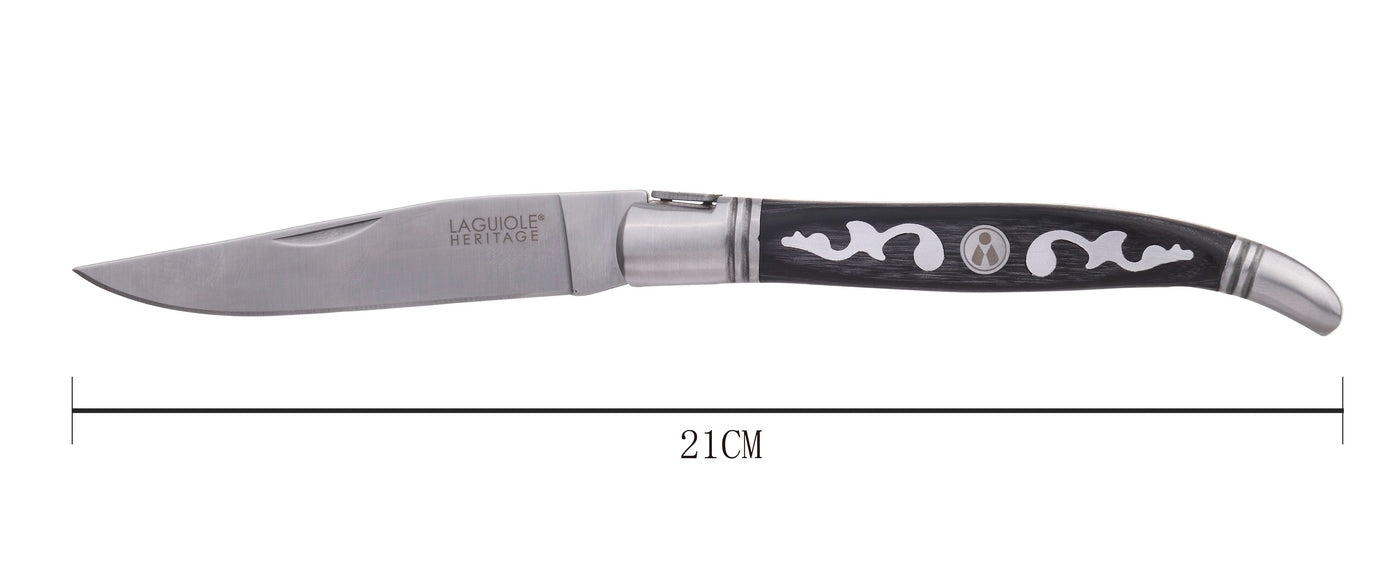 Couteau Pliant Manche En Bois Pakka Gris