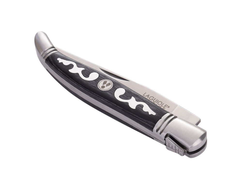 Couteau Pliant Manche En Bois Pakka Gris