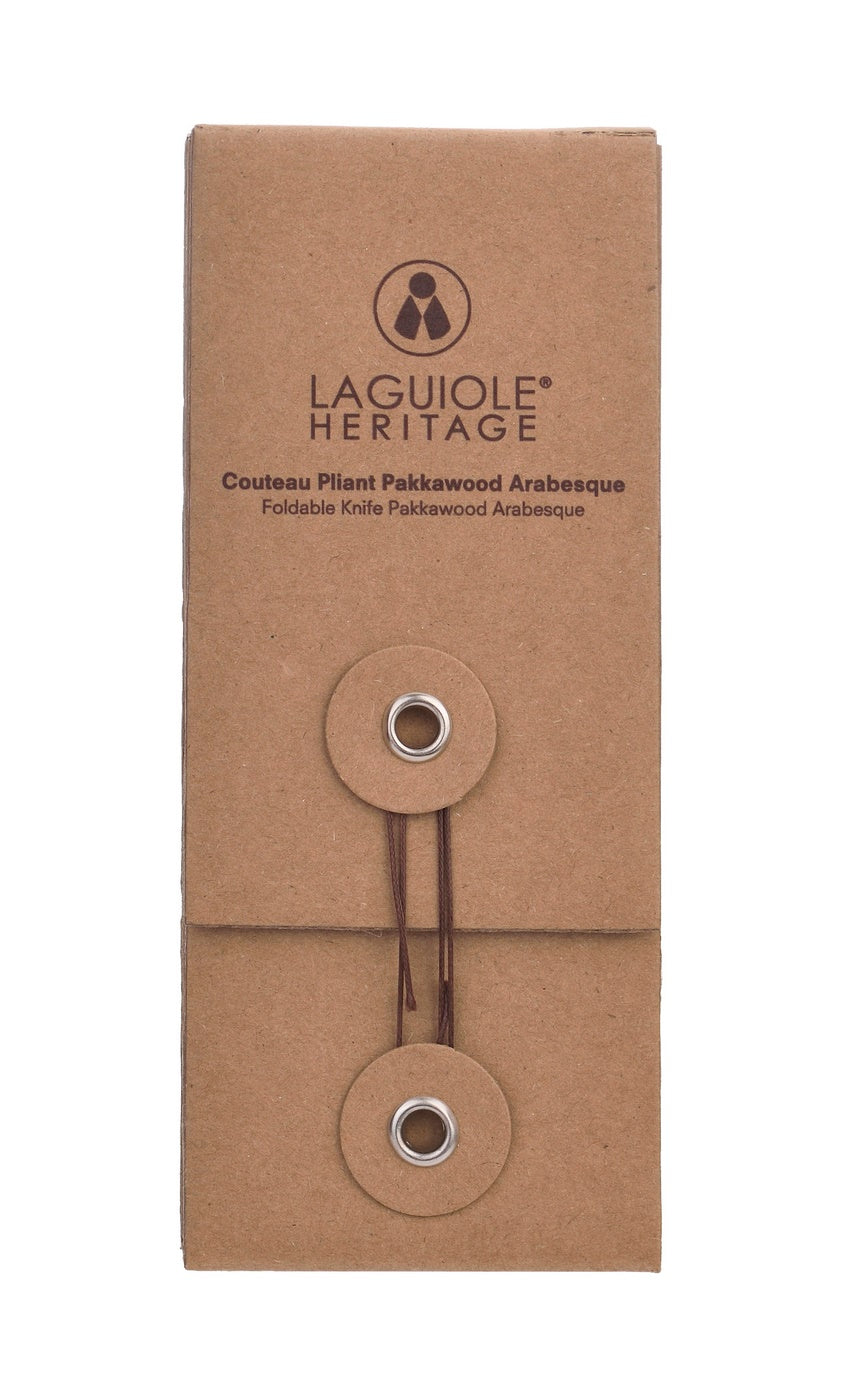 Couteau Pliant Manche En Bois Pakka Gris