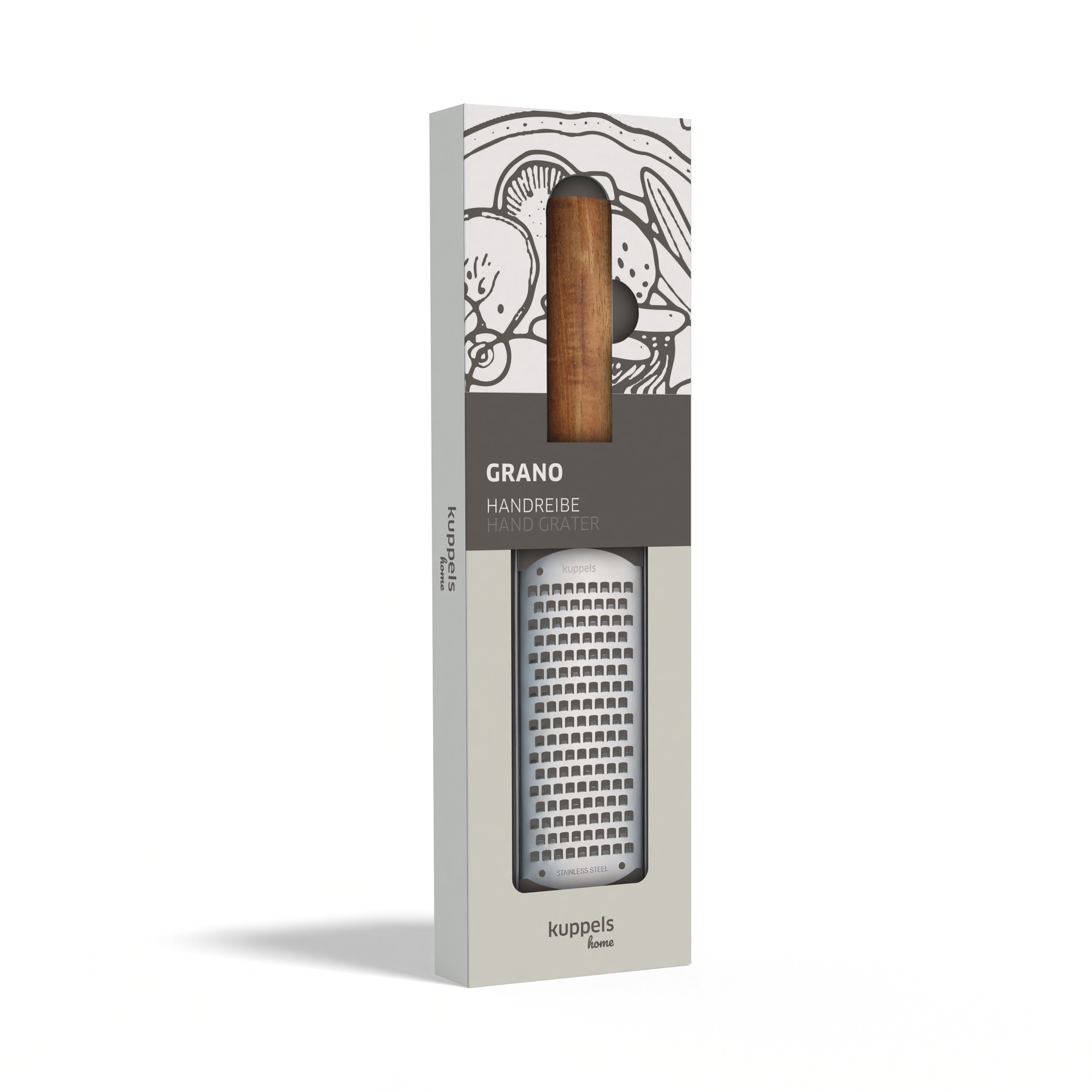 Grano - Rallador con Mango en Madera de Acacia - Madera