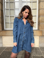 Abito in jeans Marion a maniche lunghe