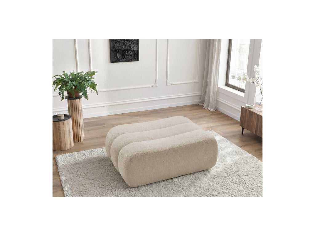 Azra - Pouf - Tissu Bouclette