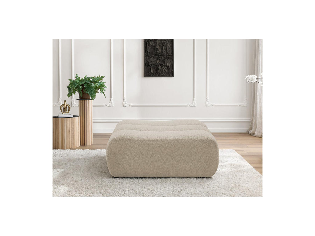 Azra - Pouf - Tissu Bouclette