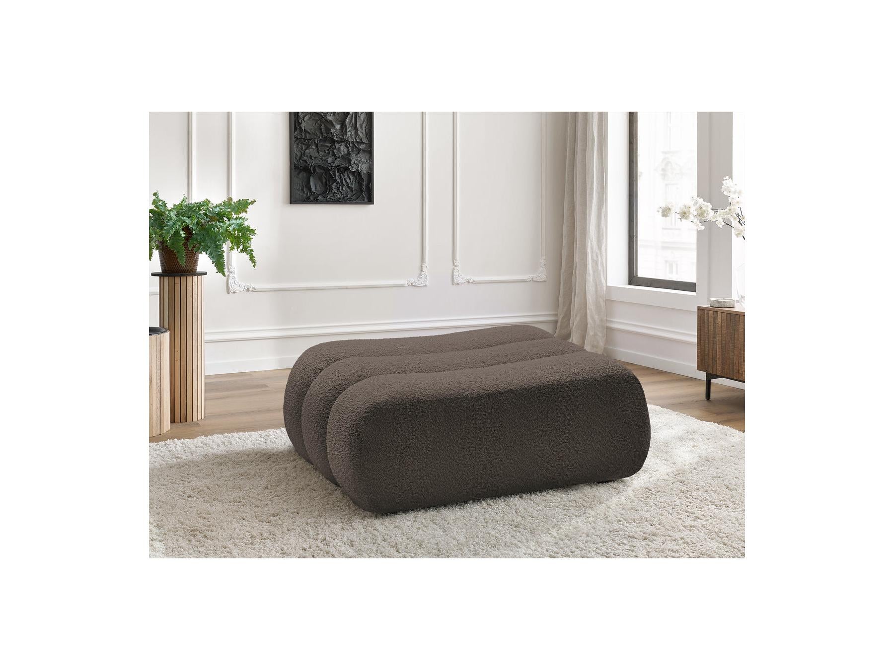 Azra - Pouf - Tissu Bouclette