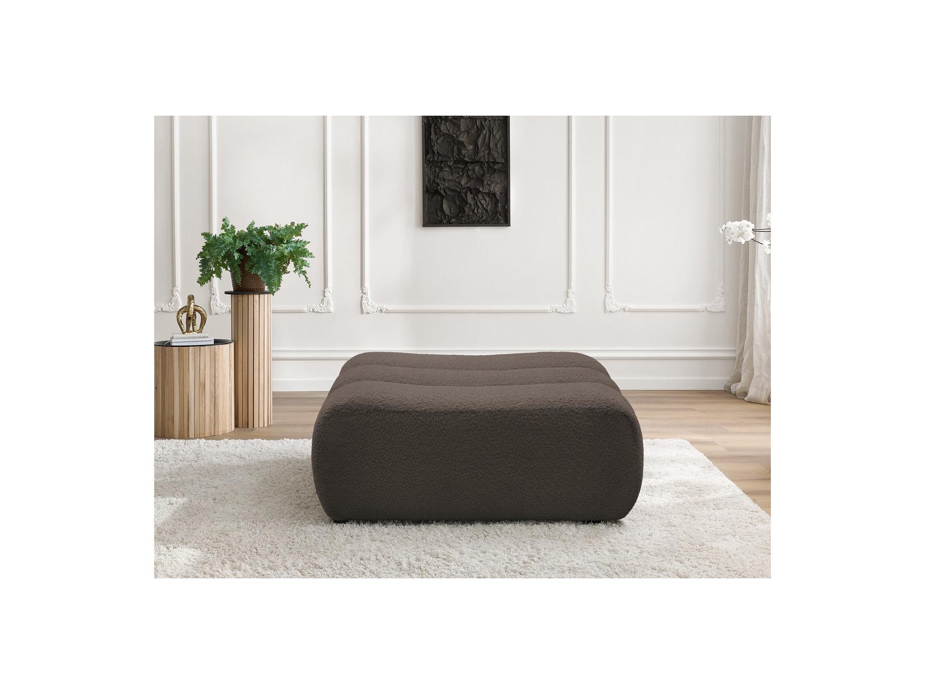 Azra - Pouf - Tissu Bouclette
