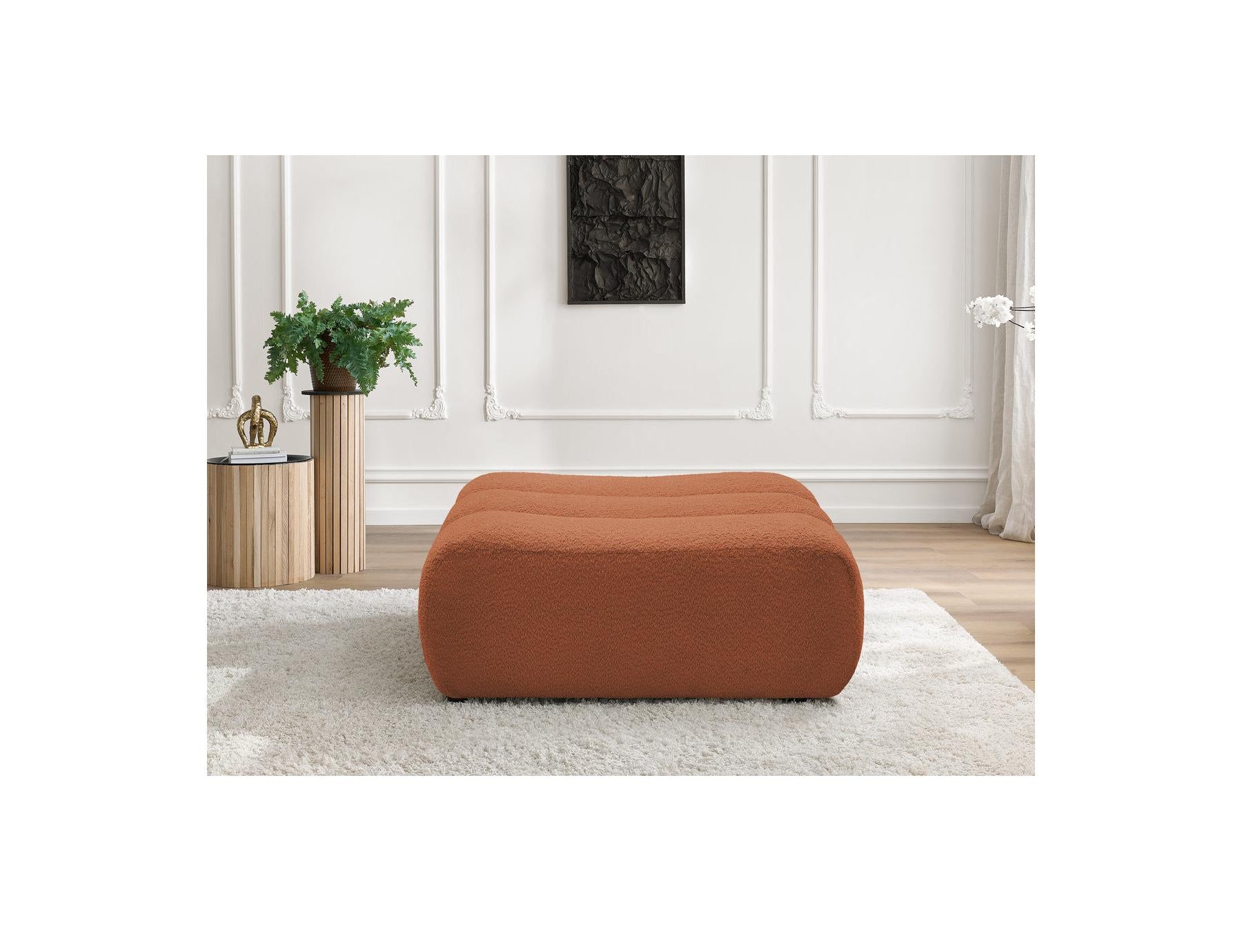 Azra - Pouf - Tissu Bouclette