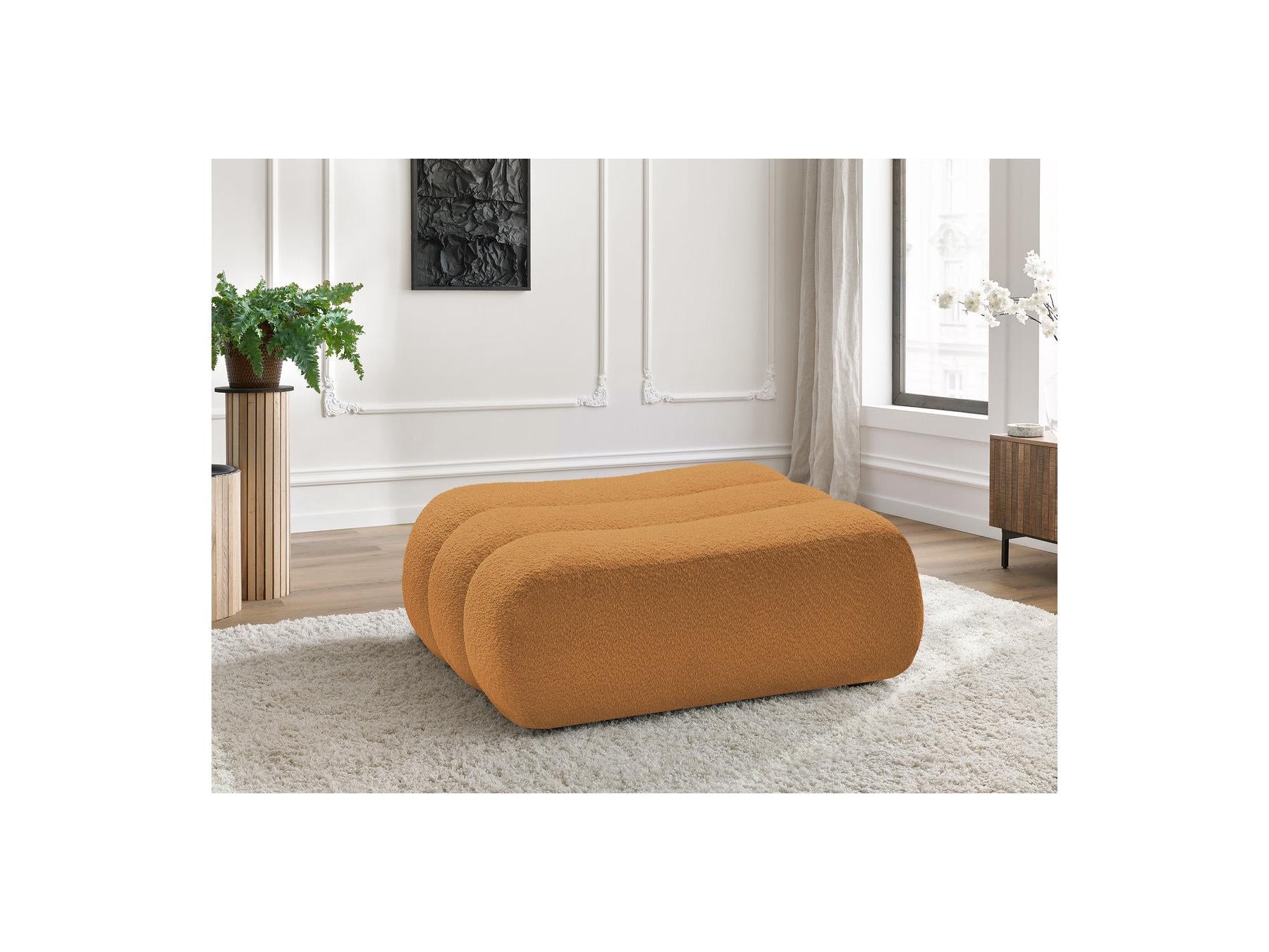 Azra - Pouf - Tissu Bouclette
