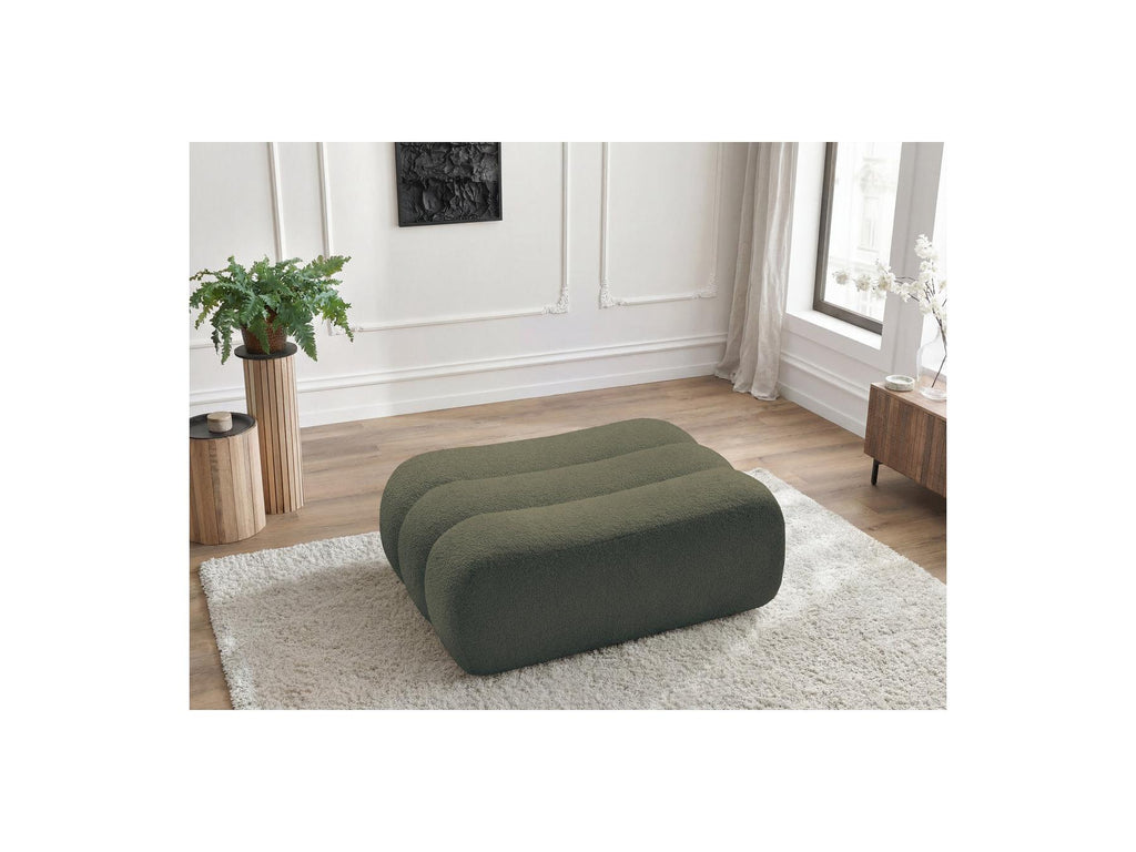 Azra - Pouf - Tissu Bouclette